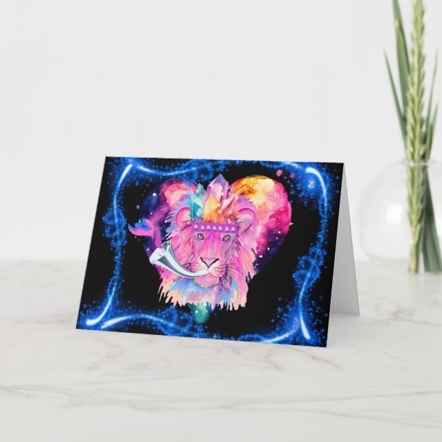 Lejon för jodkort kort (Framsida)