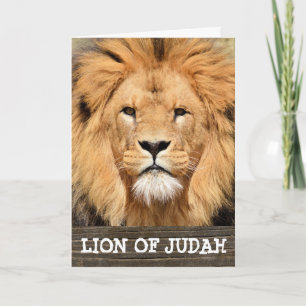 LEJON FÖR JUDAH CHRISTIAN ART KORT