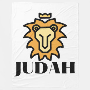 Lejon för Judah Faith-baserad Fleecefilt