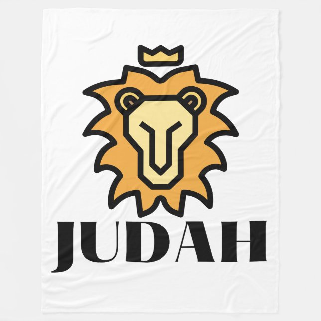 Lejon för Judah Faith-baserad Fleecefilt (Framsidan)