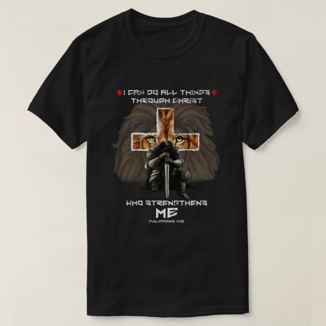 Lejon för Judah Graphic på Back Christian Verse Gi T Shirt (Design framsida)