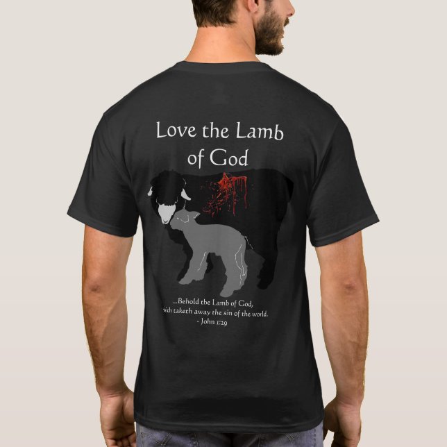 Lejon för Judah + Guds Lamb T Shirt (Baksida)