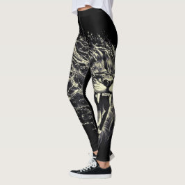 Lejon för Judah - Jah Rasta - Power Yoga Leggings