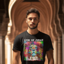 LEJON FÖR JUDAH JESUS CHRISTIAN T-SHIRTS