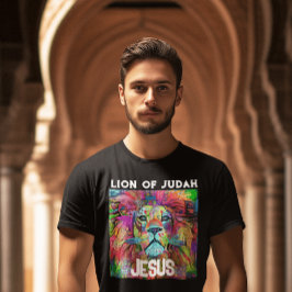 LEJON FÖR JUDAH JESUS CHRISTIAN T-SHIRTS