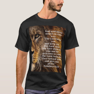 Lejon för Judah Jesus Revelation Bible Verse T Shirt