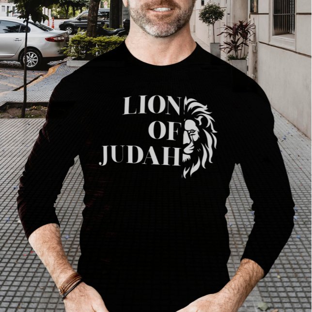 Lejon för Judah Modern Watercolor T-Shirt (Lion of Judah Modern Watercolor T-Shirt)
