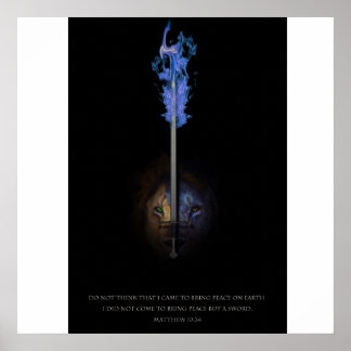 Lejon för Judah och ordet "rättfärdighet" Poster