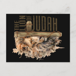 Lejon för Judah Postcard Vykort