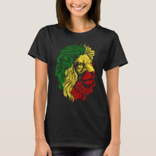 Lejon för Judah Rasta Reggae Music Design T Shirt