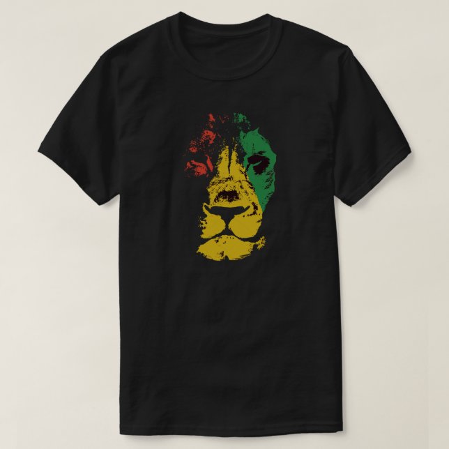 Lejon för Judah - Rasta T Shirt (Design framsida)