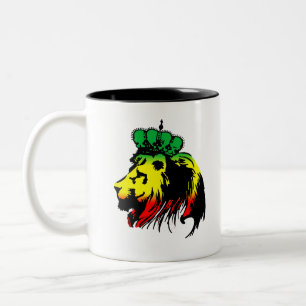 Lejon för Judah Rasta Två-Tonad Mugg