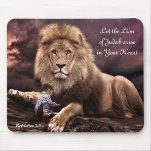Lejon för Judah Rev. 5:5 Mousepad Musmatta