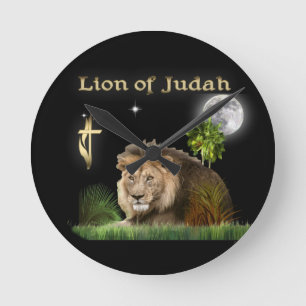 lejon för Judah Rund Klocka