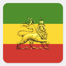 Lejon för Judah Sicker Fyrkantigt Klistermärke