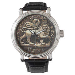 Lejon för Judah Watch Ancient Lejon Guld Design Armbandsur