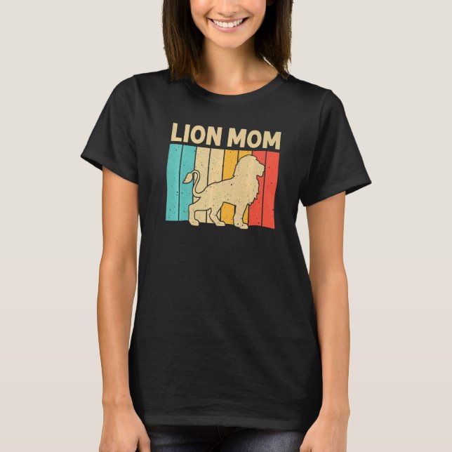 Lejon för Mamma Mamma African Safari Zoo Animal Re T Shirt (Framsida)