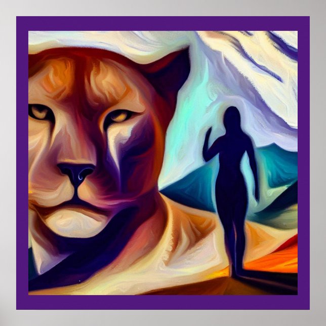 Lejon för spritdjursberg (1) poster (Framsidan)