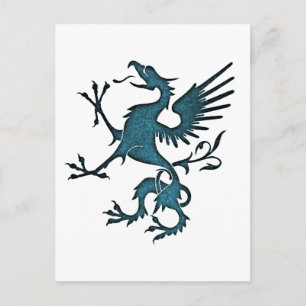Lejon för Turcos Griffin Medieval Fantasy Eagle Vykort