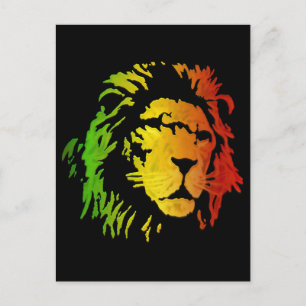 Lejon för Zion Judah Reggae Lejon Vykort