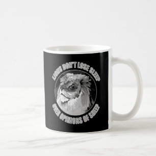 Lejon förlorar inte sömnen över åsiktsyttringar ho kaffemugg