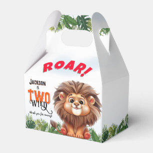 Lejon förmånslåda för Safari 2 Vild Barns födelsed Presentaskar
