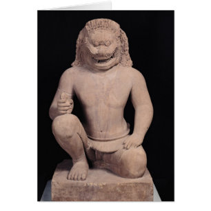 Lejon förmyndare, Banteay Srei Stil, c.967 Hälsningskort
