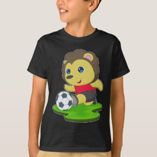 Lejon Fotbollsspelare Fotboll T Shirt