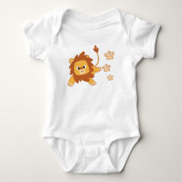 Lejon fotspårbabyJersey Bodysuit T-shirt