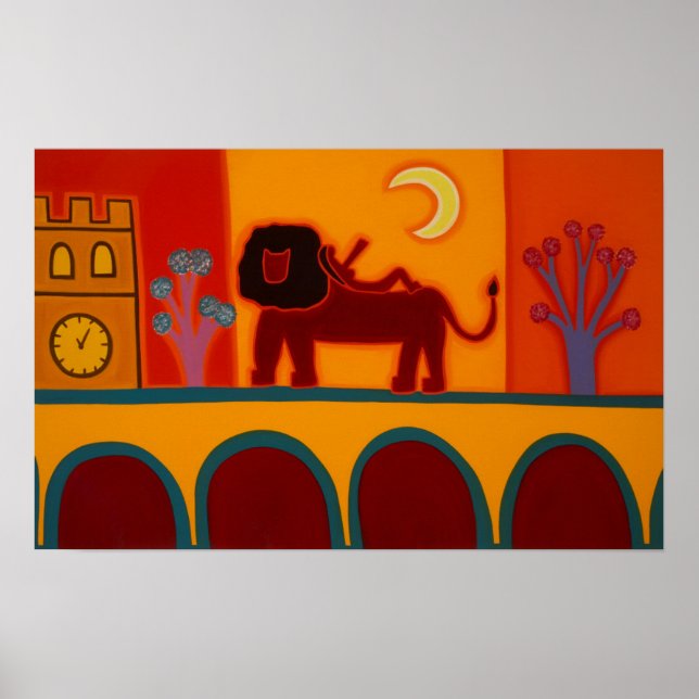 Lejon från Fulham Broadway 2008 Poster (Framsidan)