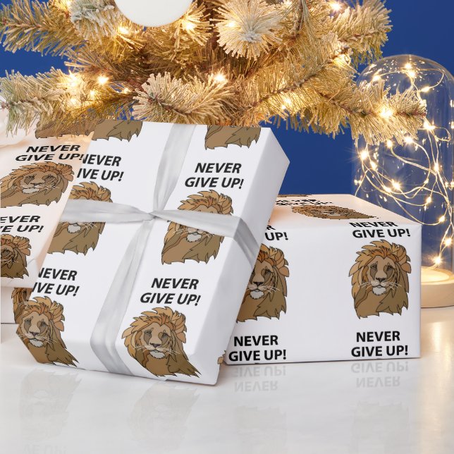 Lejon Ger Aldrig Upp Lejon Presentpapper (Helgdagar)