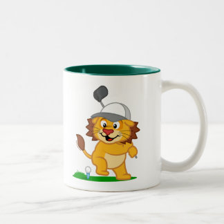 Lejon Golf Två-Tonad Mugg