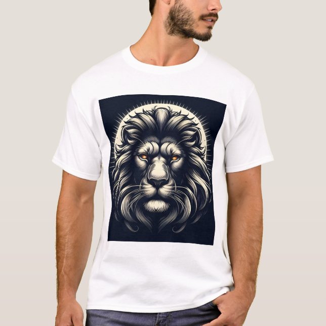 Lejon grafik - T-Shirt-design T Shirt (Framsida)
