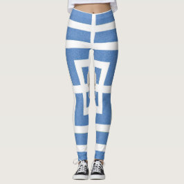 Lejon grinighetblåttdamasker leggings