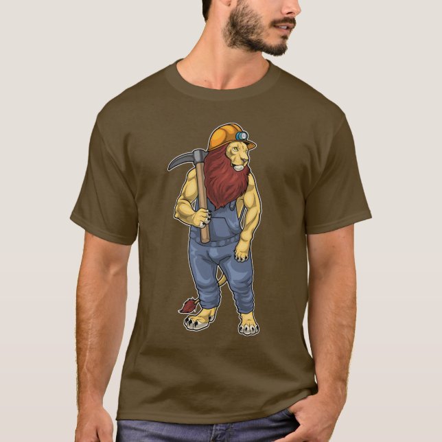 Lejon Gruvhacka Gruvdrift T Shirt (Framsida)