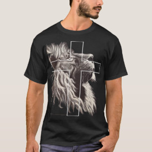 Lejon gud Believer Church Kor Christian Gift Chri T Shirt