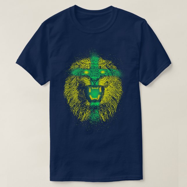 lejon gult t shirt (Design framsida)