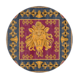 Lejon halsduk: gyllene motiv.