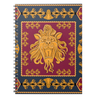 Lejon halsduk: gyllene motiv. anteckningsbok