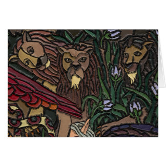 Lejon Hälsningskort