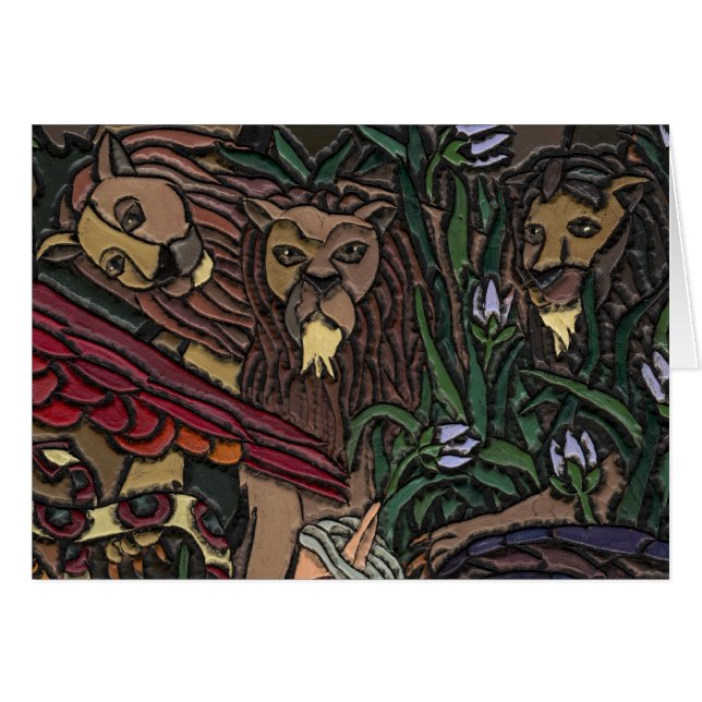 Lejon Hälsningskort (Framsidan Horizontal)