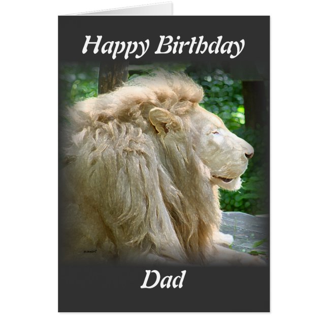 lejon hälsningskort (Framsidan)