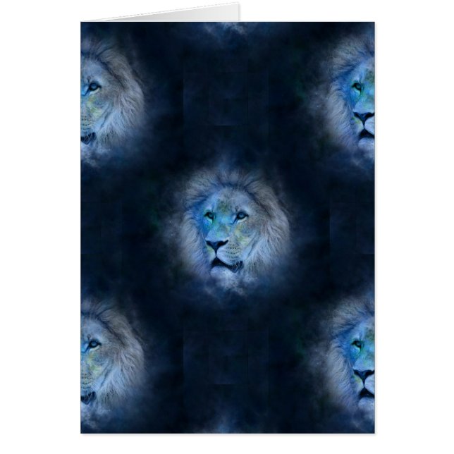 lejon hälsningskort (Framsidan)