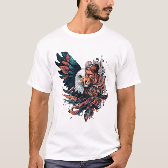 Lejon halv ört t shirt (Framsida)