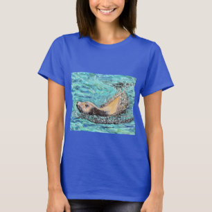 Lejon havsfärg t shirt