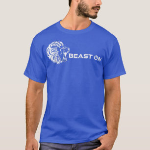 Lejon Head Beast on Gym Motivation Fitness Ord T Shirt