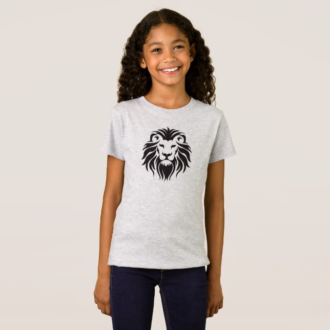 Lejon head logotyp t shirt (Hel framsida)