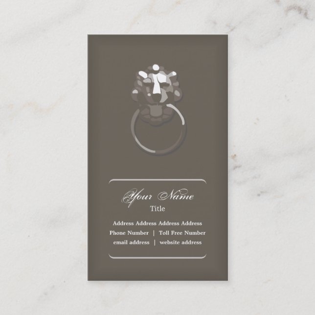 Lejon Head visitkort (Framsida)