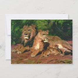 Lejon hemma (av Rosa Bonheur) Kort