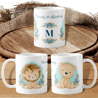 Lejon, herr talman & Mrs Personlig Monogram Kaffemugg